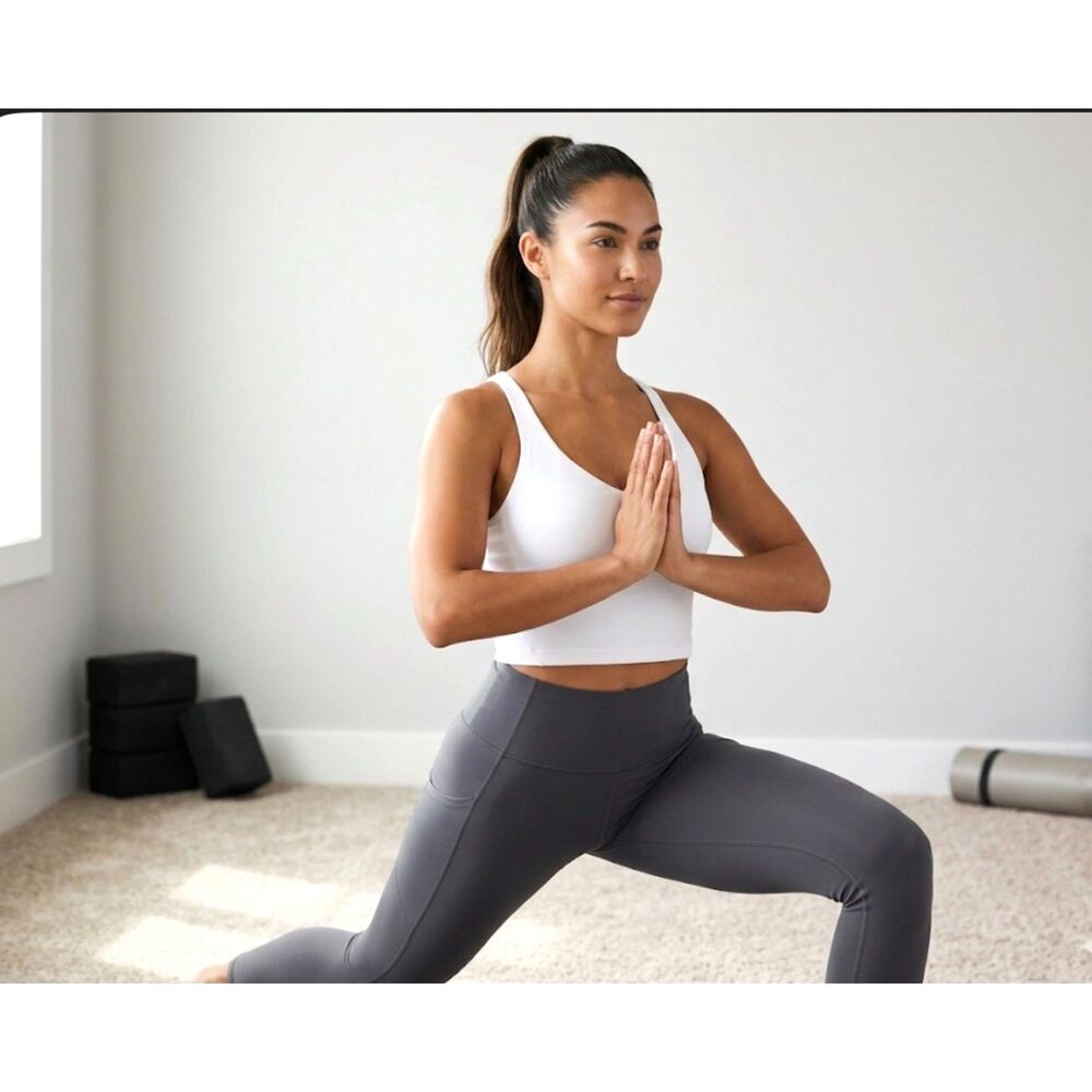 Lululemon Align Tank Top White Size 6 Nulu Cropped Yoga Camisole